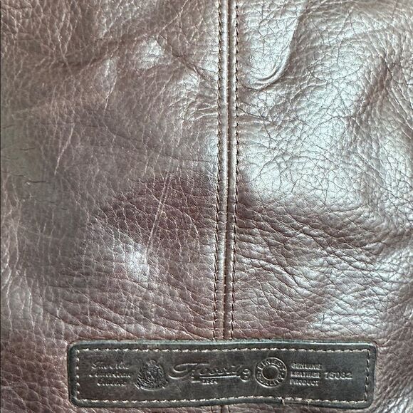 Fossil Genuine Leather Shoulder Bag Thick Luxurious Leather with Front Pocket - Picture 6 of 11